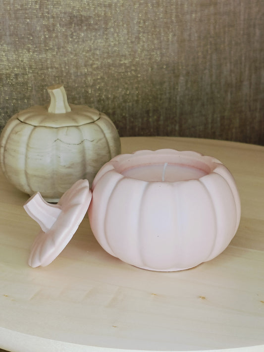 Pompoen kaarsenpot
