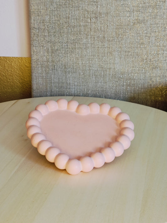 Hart bubble tray Roze