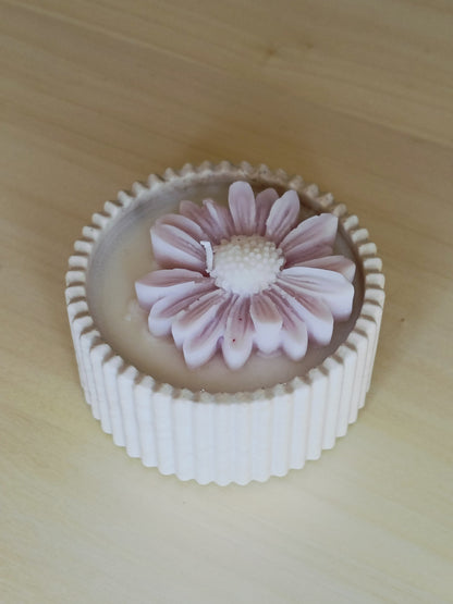 Rond Ribbelpotje Kaars