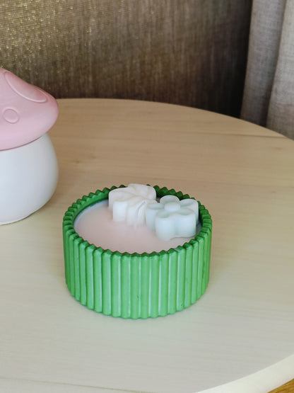 Rond Ribbelpotje Kaars