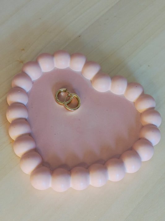 Hart bubble tray Roze