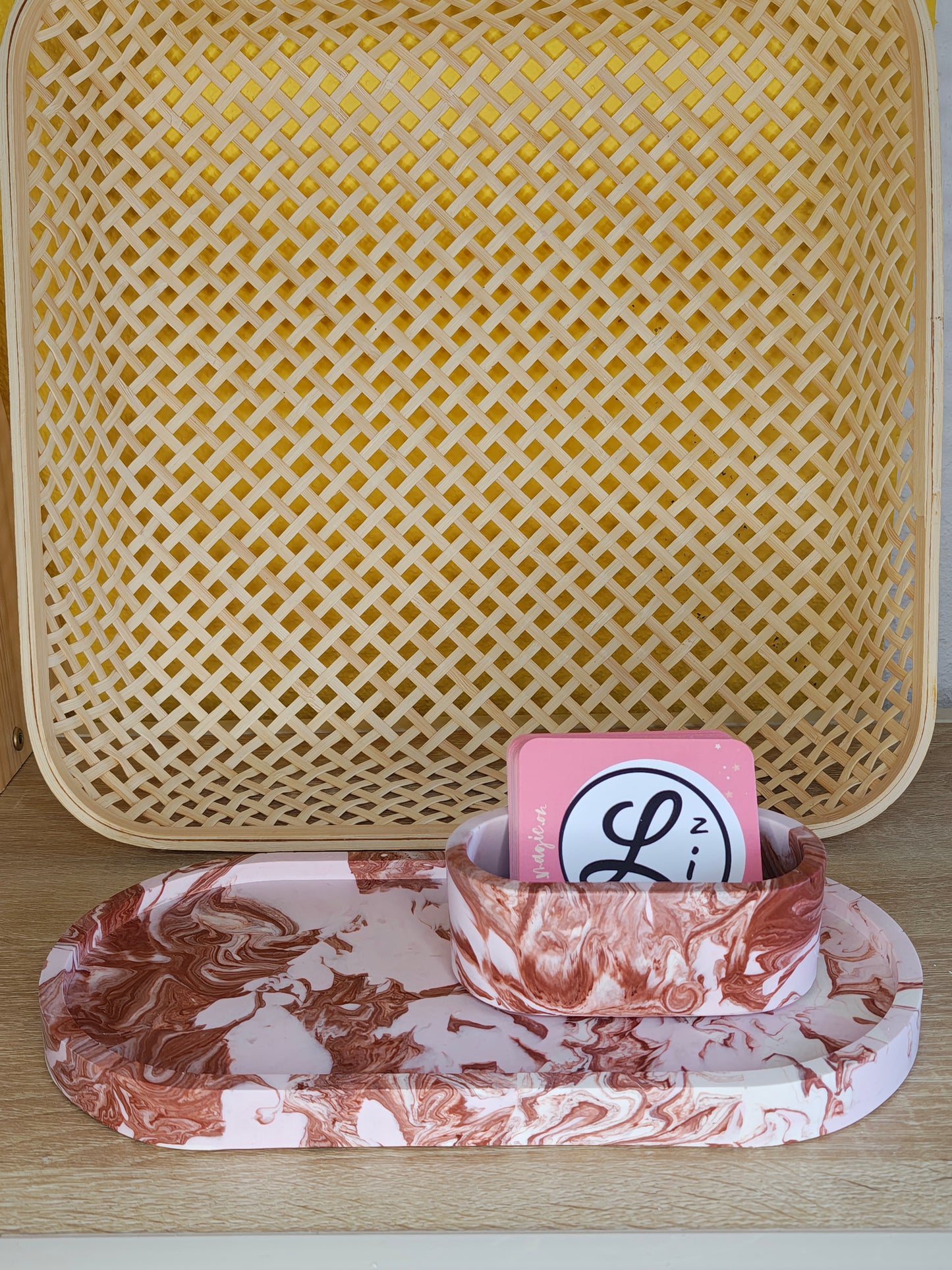Visitekaartjes houder Rose