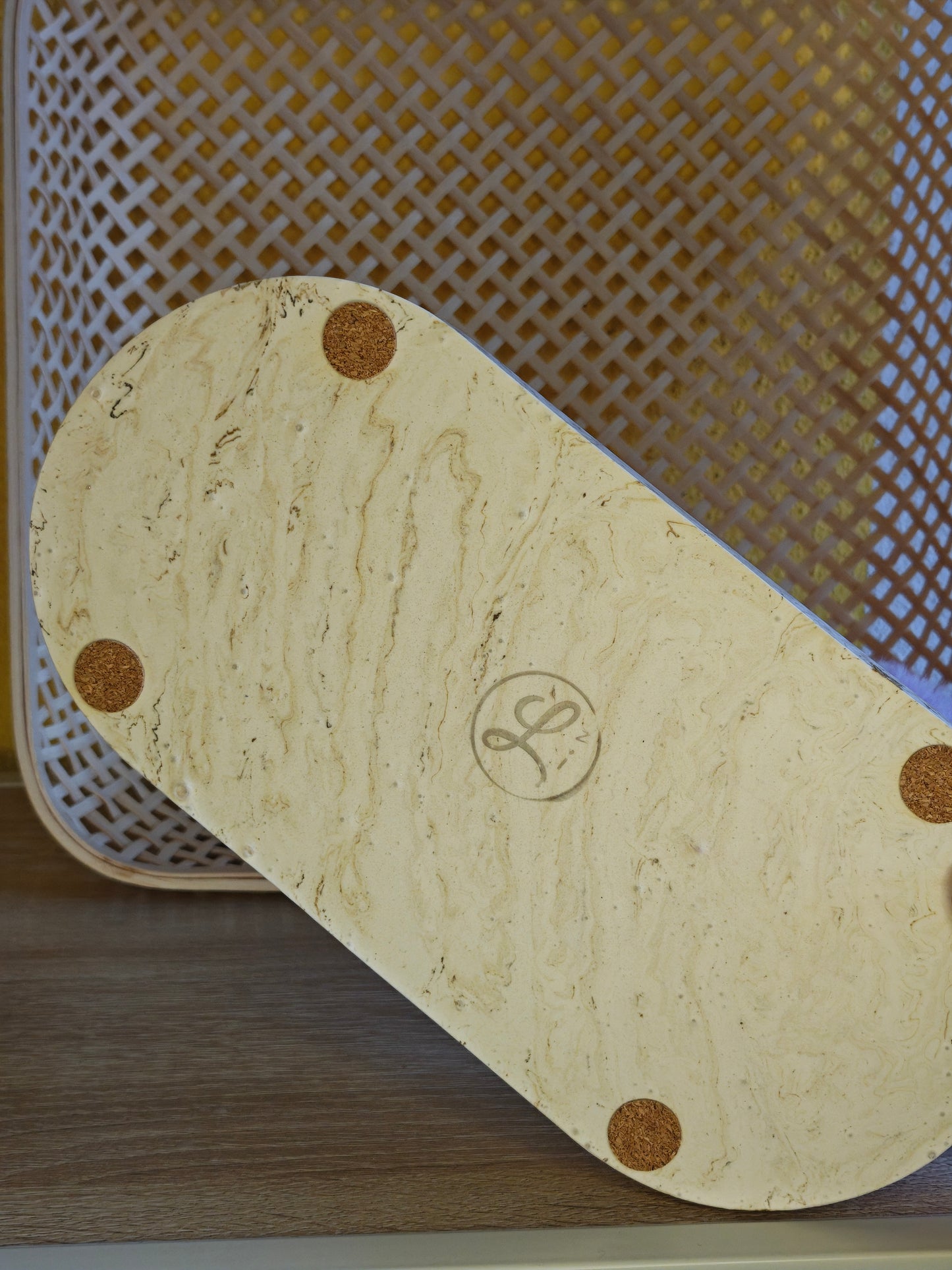 Ovalen tray met Dessin - diverse kleuren