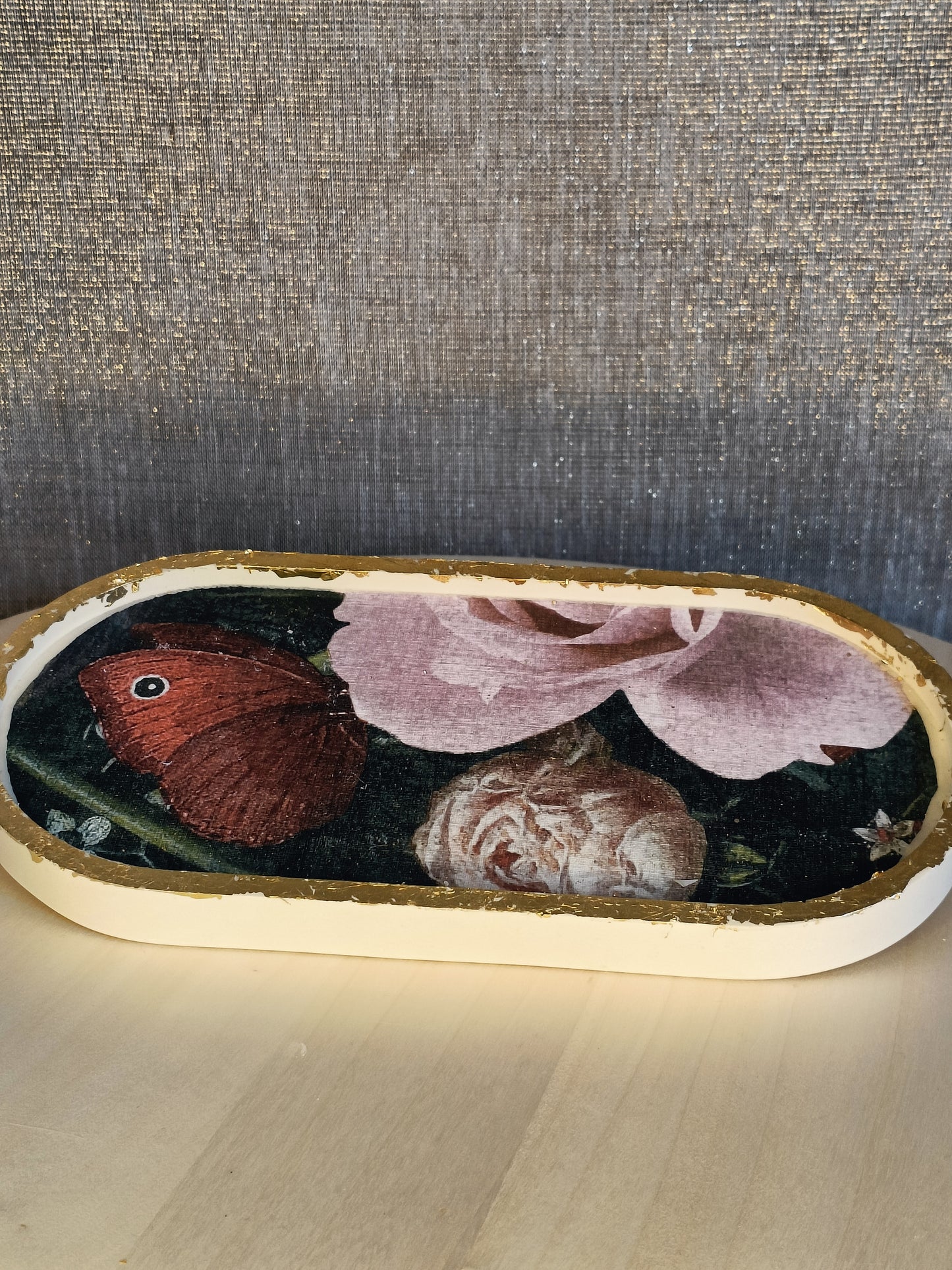 Ovalen tray vlinder